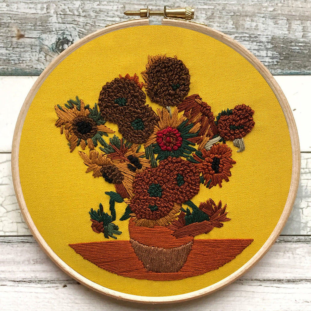 Rubbyoo Embroidery Kit - Van Gogh Painting Sunflower - image 6