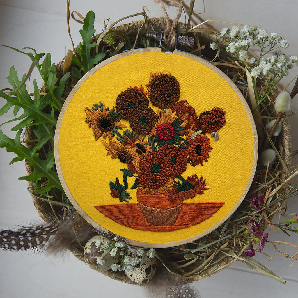 Rubbyoo Embroidery Kit - Van Gogh Painting Sunflower - image 7