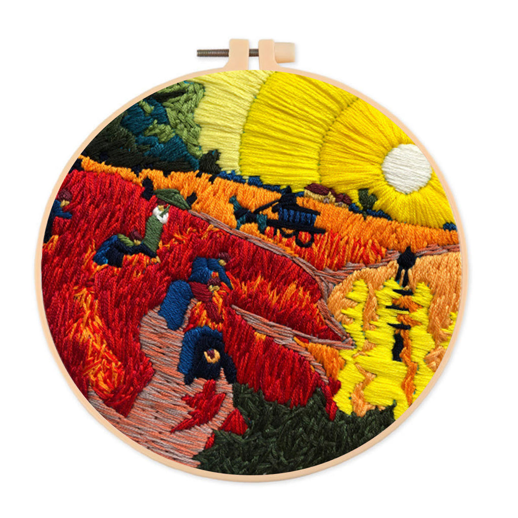 Rubbyoo Embroidery Kit - Van Gogh Art Painting - 15*15cm - image 0
