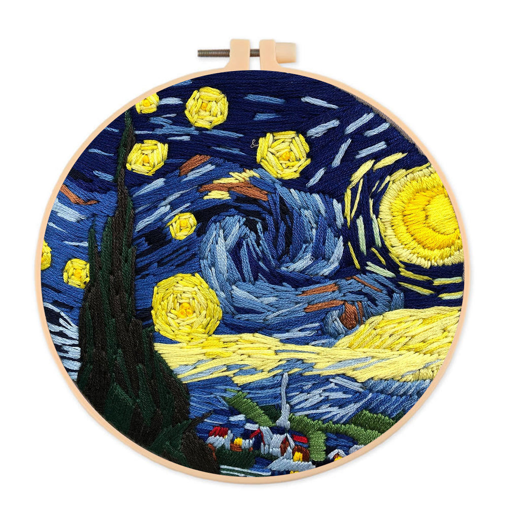 Rubbyoo Embroidery Kit - Starry Sky - 15*15cm - image 0
