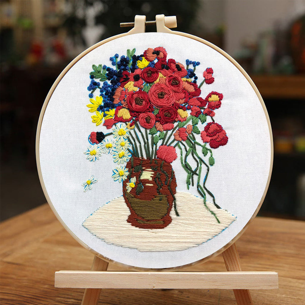 Rubbyoo Embroidery Kit - Poppy Flower - image 4