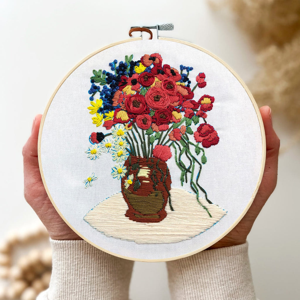 Rubbyoo Embroidery Kit - Poppy Flower - image 3