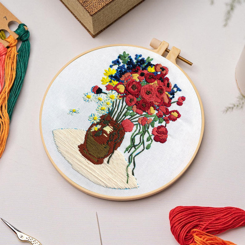 Rubbyoo Embroidery Kit - Poppy Flower - image 2