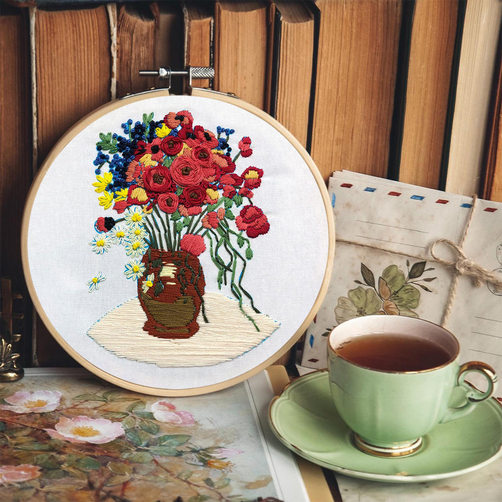 Rubbyoo Embroidery Kit - Poppy Flower - image 5