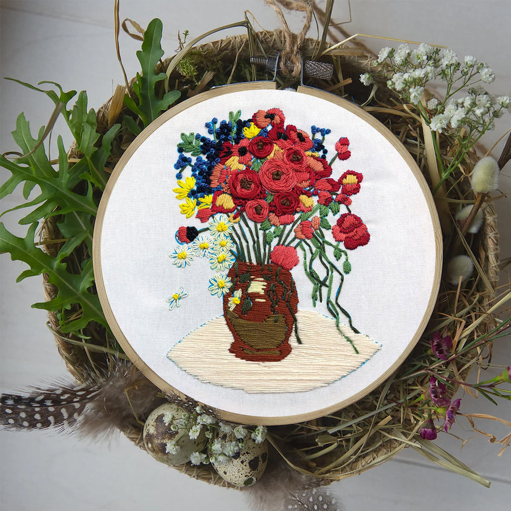 Rubbyoo Embroidery Kit - Poppy Flower - image 6