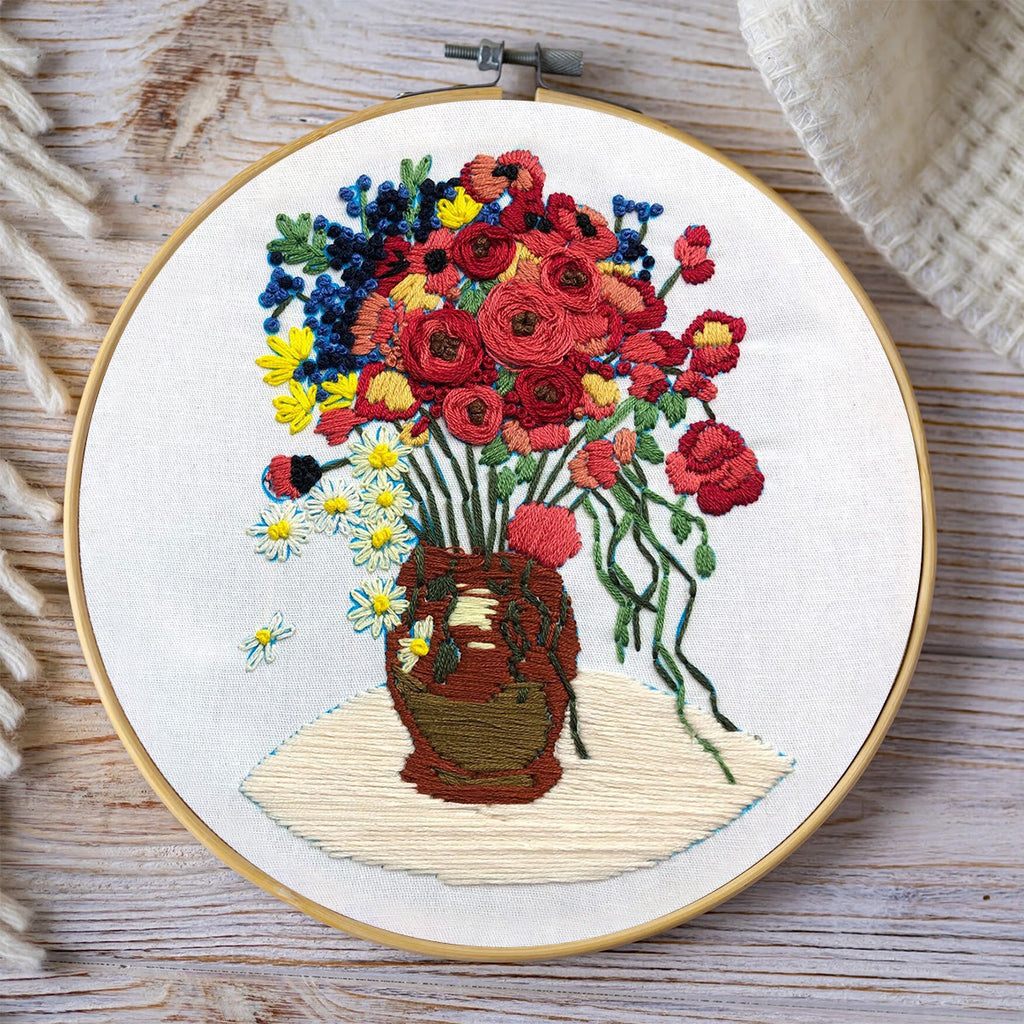 Rubbyoo Embroidery Kit - Poppy Flower - image 8