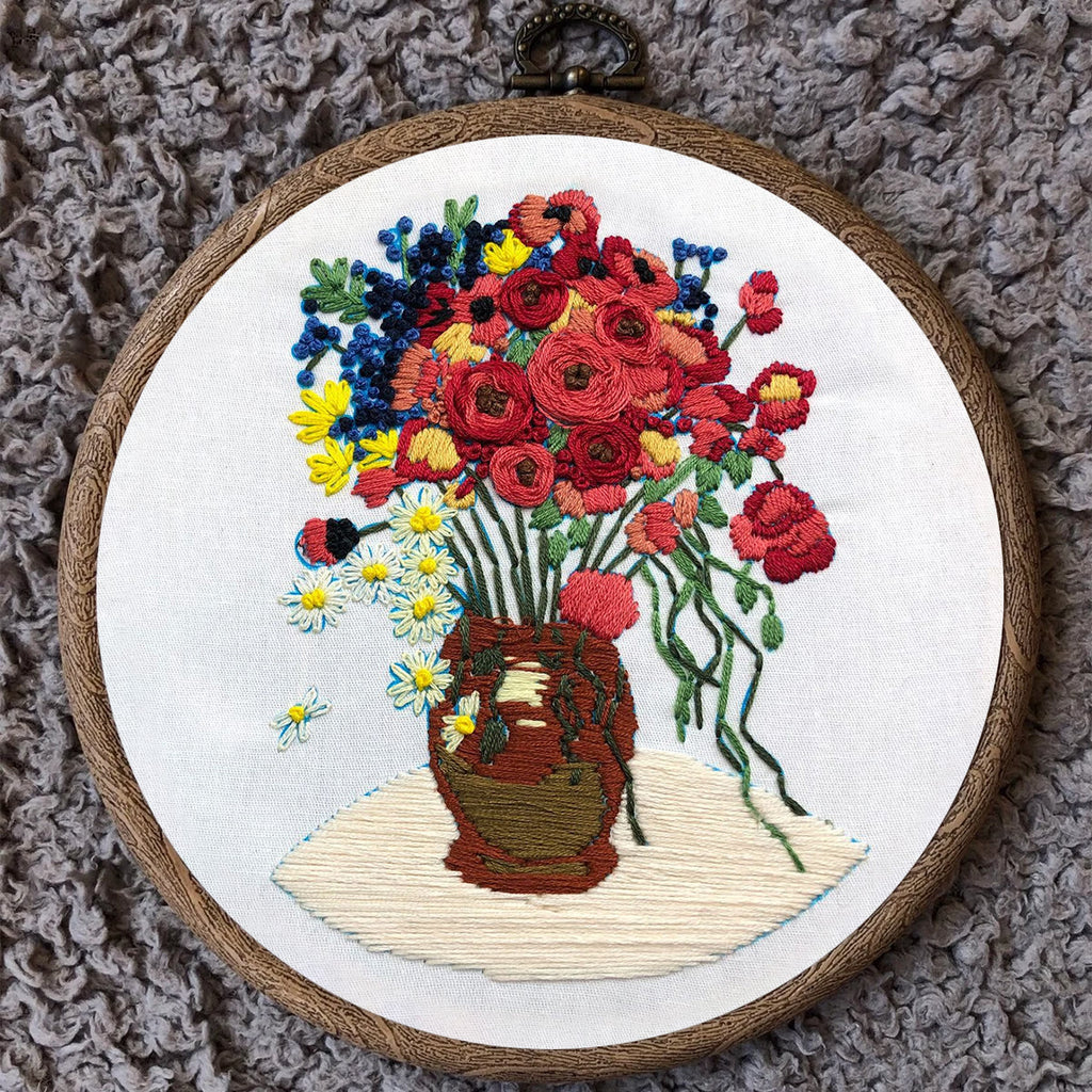 Rubbyoo Embroidery Kit - Poppy Flower - image 9