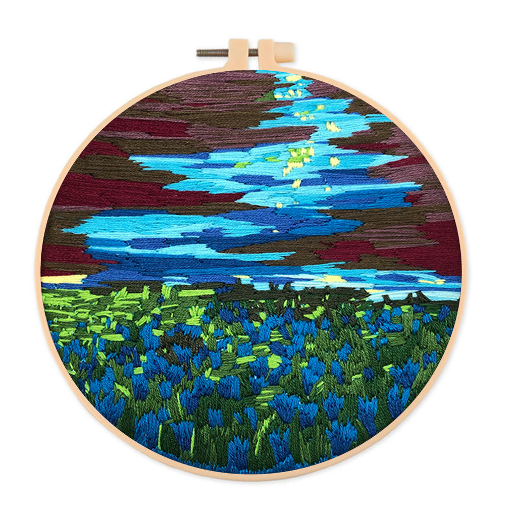 Rubbyoo Embroidery Kit - Claude Monet Water Lilies - image 0