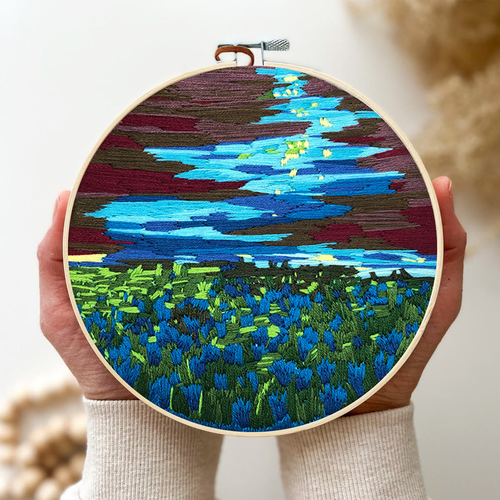 Rubbyoo Embroidery Kit - Claude Monet Water Lilies - image 2