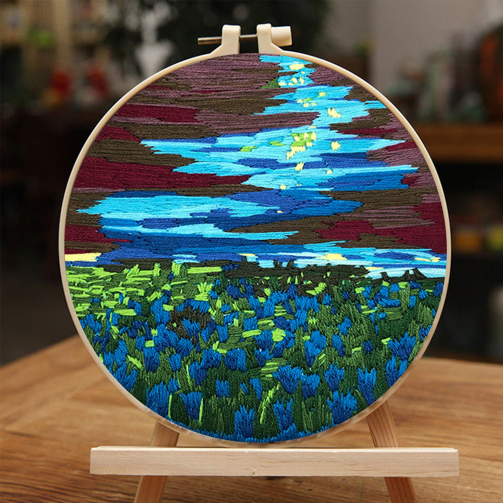 Rubbyoo Embroidery Kit - Claude Monet Water Lilies - image 4