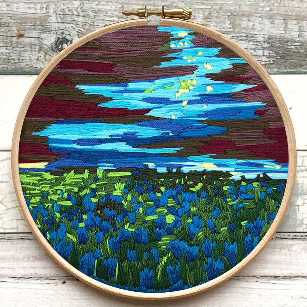 Rubbyoo Embroidery Kit - Claude Monet Water Lilies - image 6