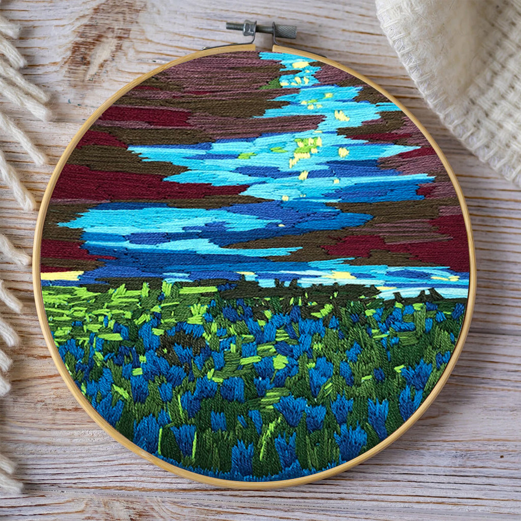 Rubbyoo Embroidery Kit - Claude Monet Water Lilies - image 7