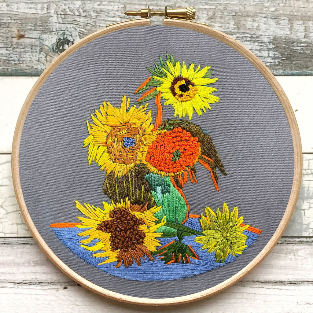 Rubbyoo Embroidery Kit - Van Gogh Painting Sunflower - image 7