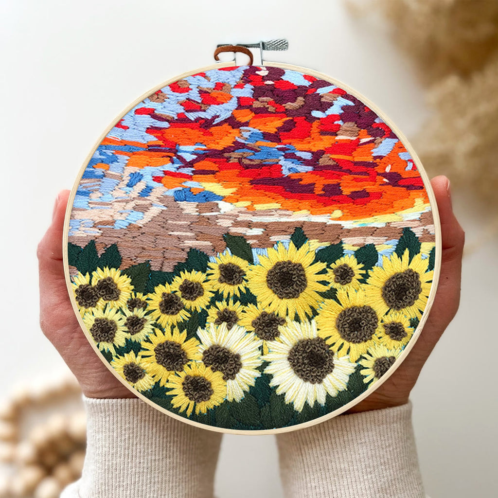 Rubbyoo Embroidery Kit - Floral Sunflower - image 3