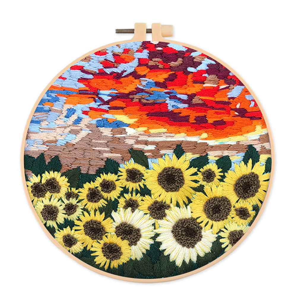 Rubbyoo Embroidery Kit - Floral Sunflower - image 0