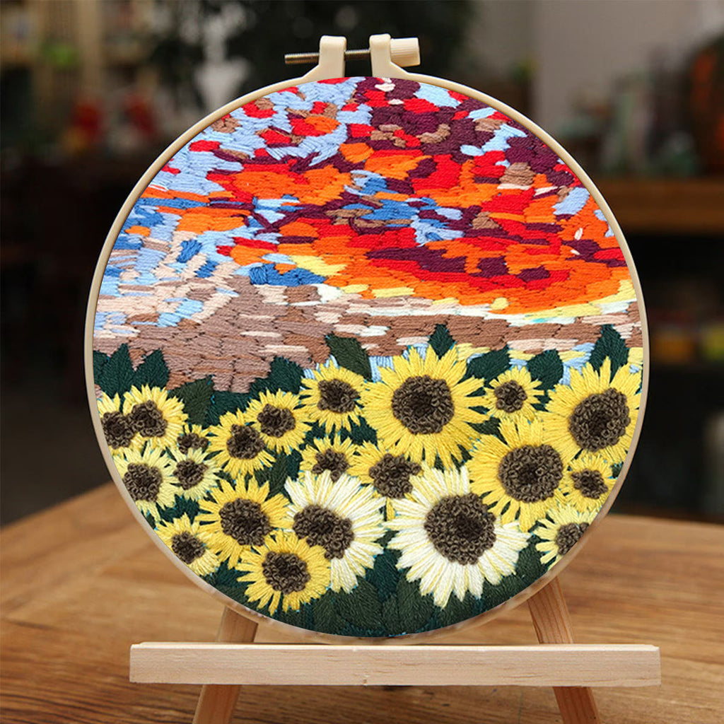 Rubbyoo Embroidery Kit - Floral Sunflower - image 2