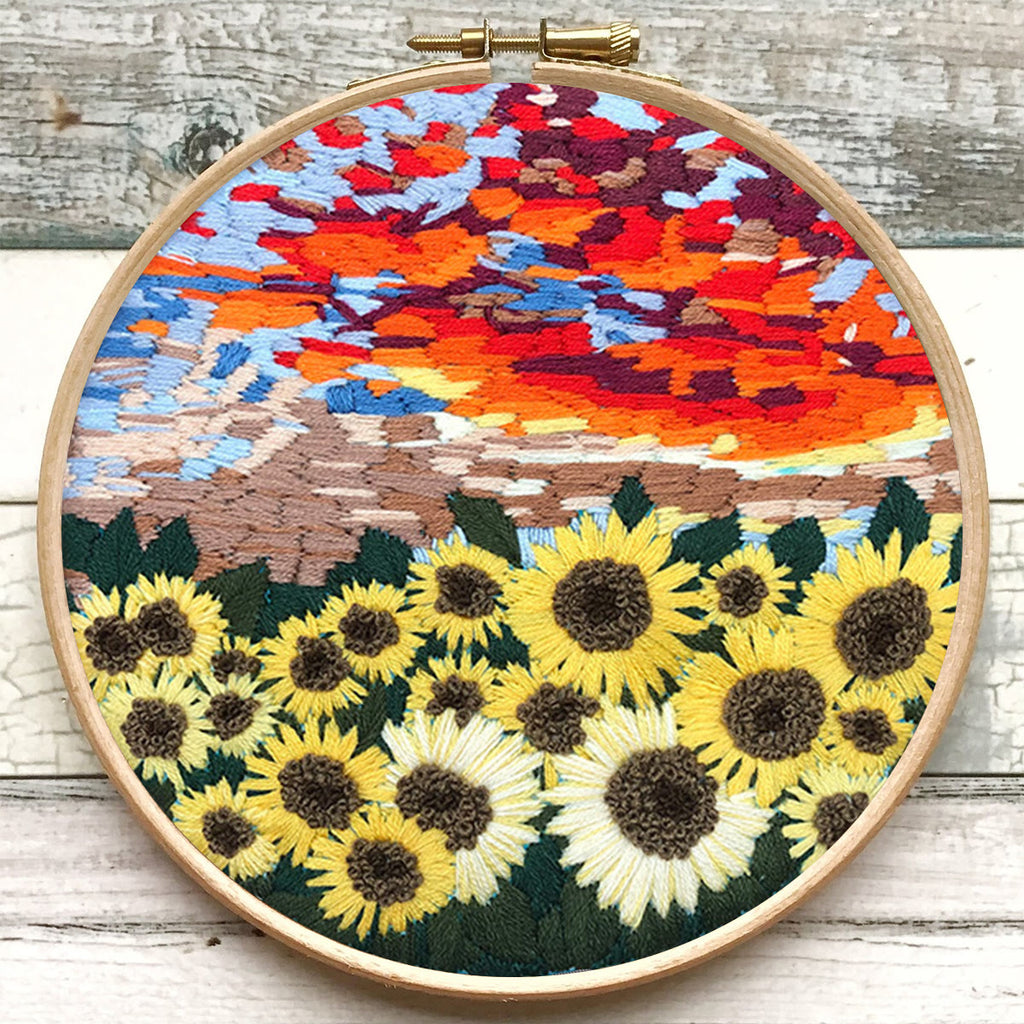 Rubbyoo Embroidery Kit - Floral Sunflower - image 6