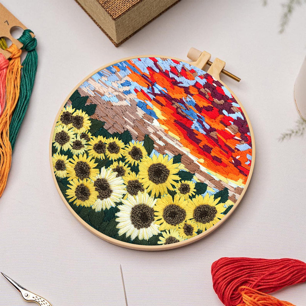 Rubbyoo Embroidery Kit - Floral Sunflower - image 4