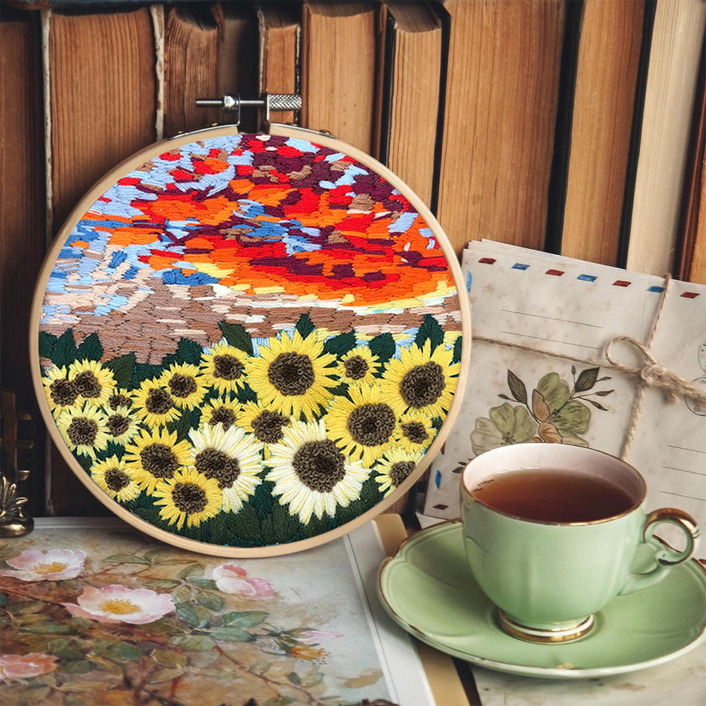 Rubbyoo Embroidery Kit - Floral Sunflower - image 5