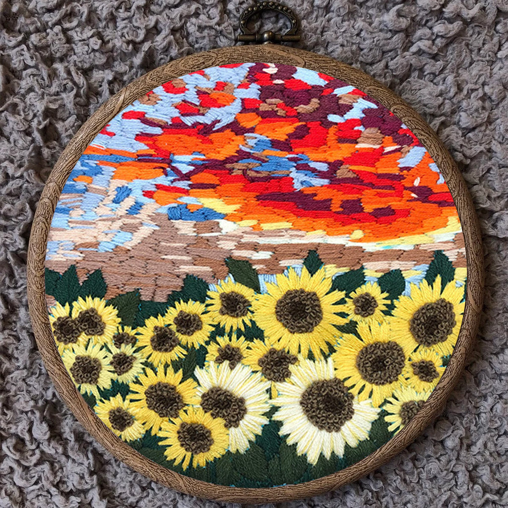 Rubbyoo Embroidery Kit - Floral Sunflower - image 9