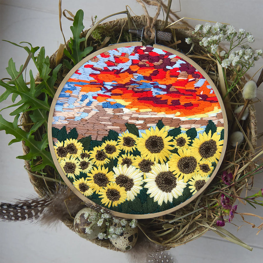 Rubbyoo Embroidery Kit - Floral Sunflower - image 8