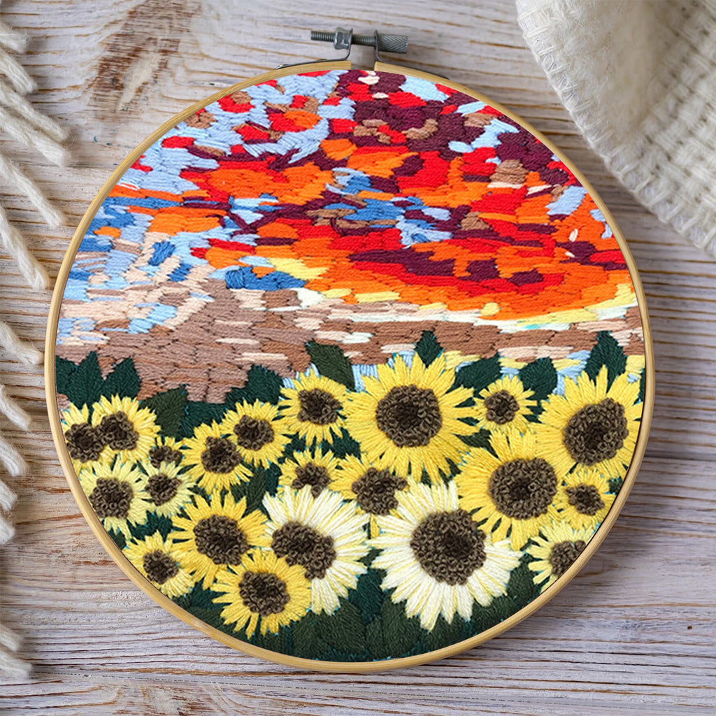 Rubbyoo Embroidery Kit - Floral Sunflower - image 7