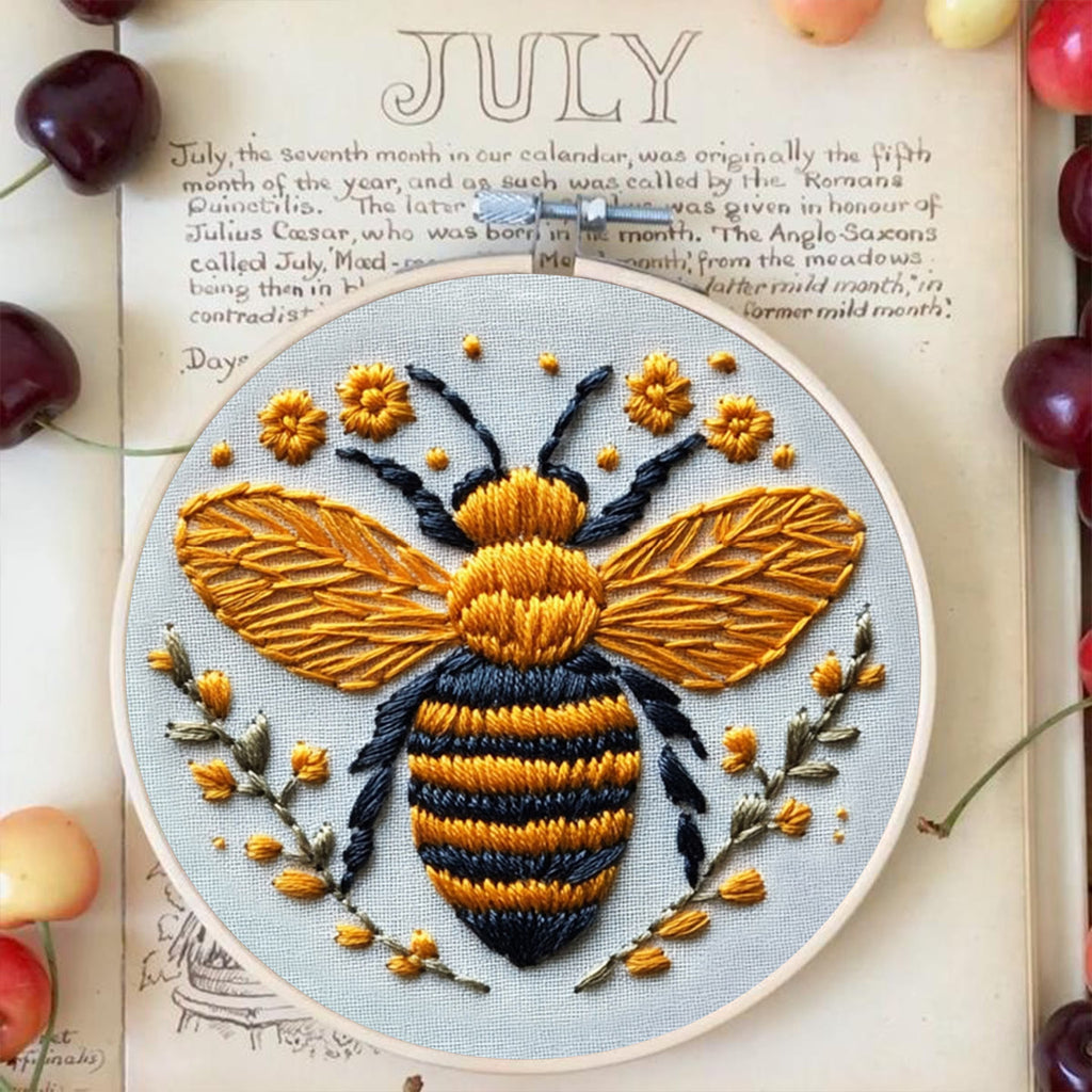 Rubbyoo Embroidery Kit - Cute Yellow Bee - image 2