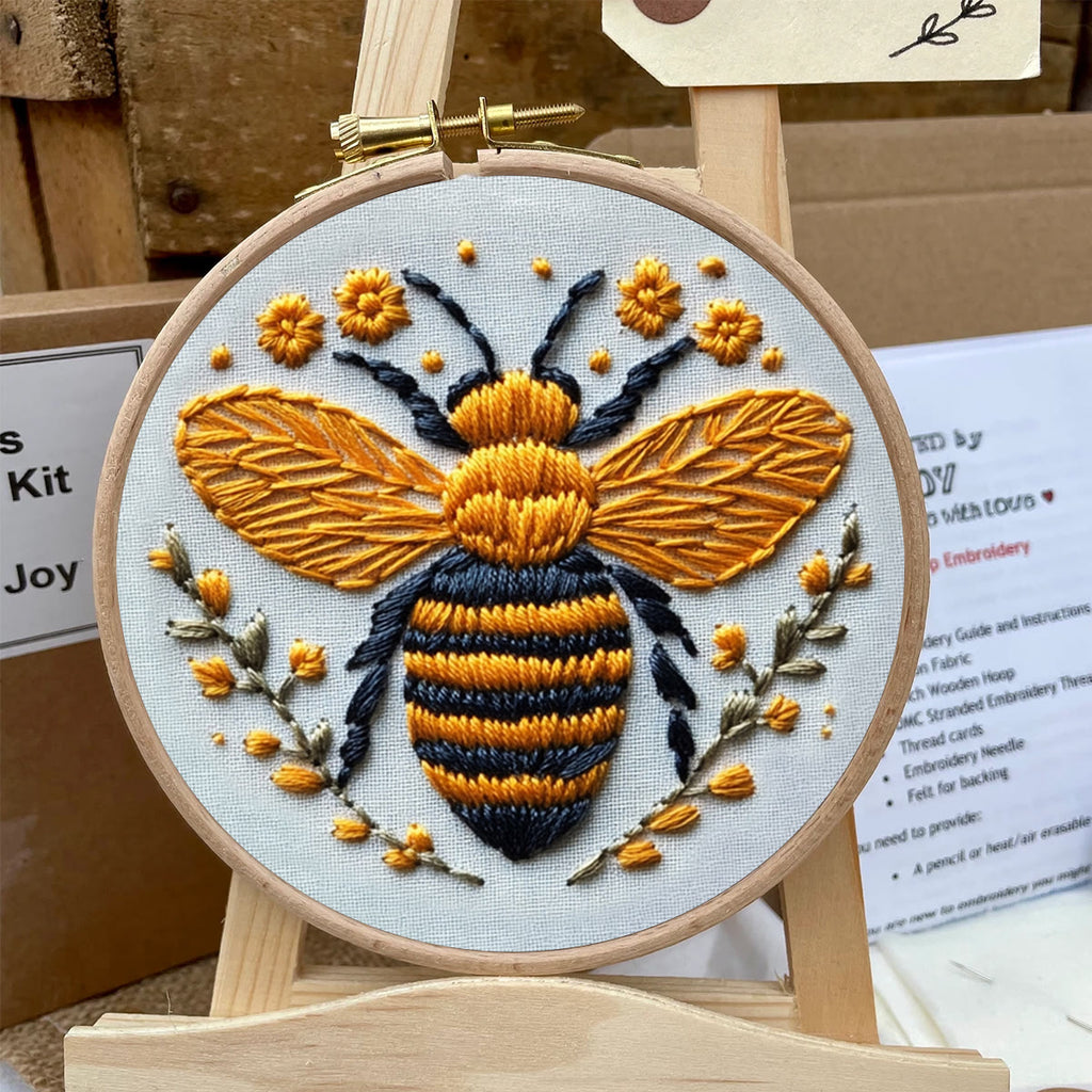 Rubbyoo Embroidery Kit - Cute Yellow Bee - image 5