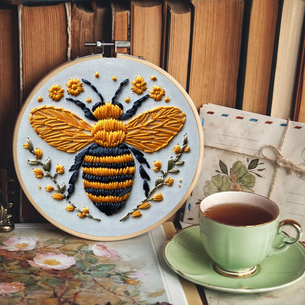 Rubbyoo Embroidery Kit - Cute Yellow Bee - image 6