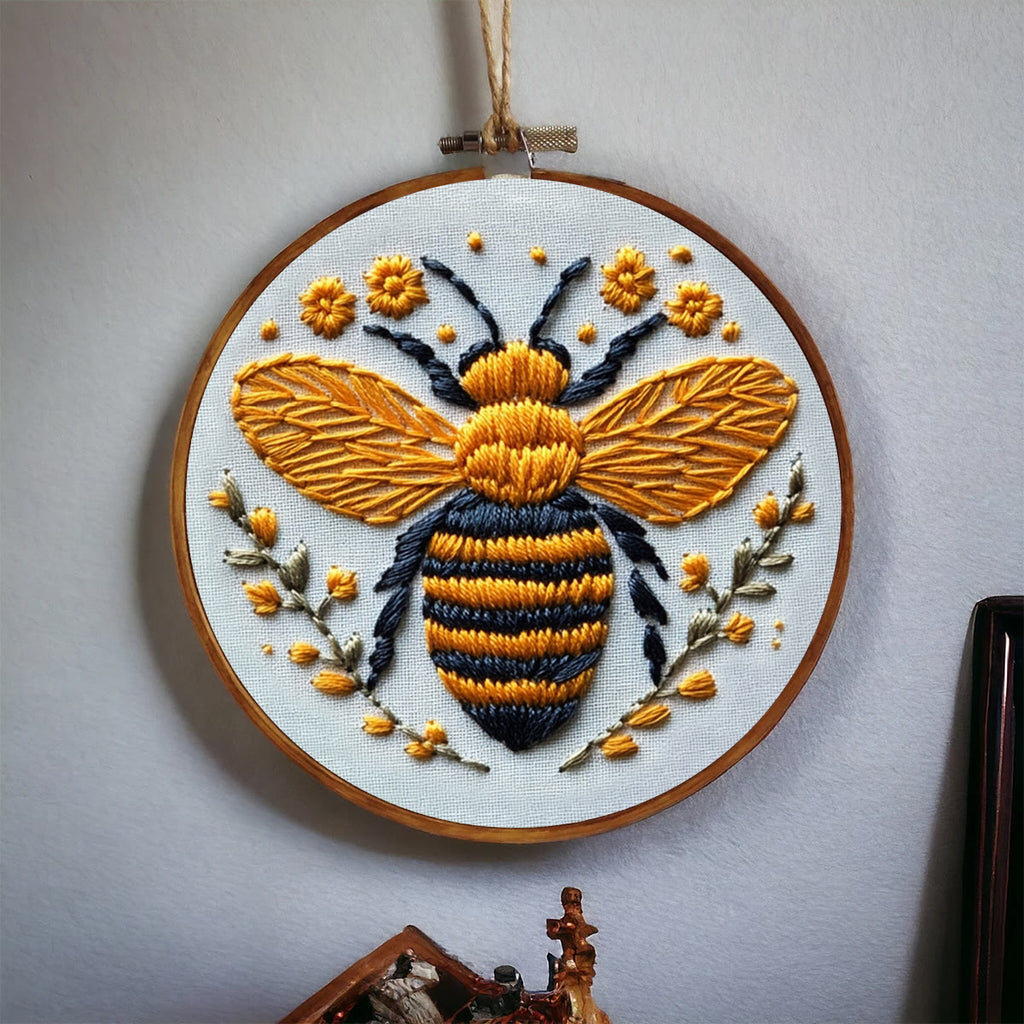 Rubbyoo Embroidery Kit - Cute Yellow Bee - image 3