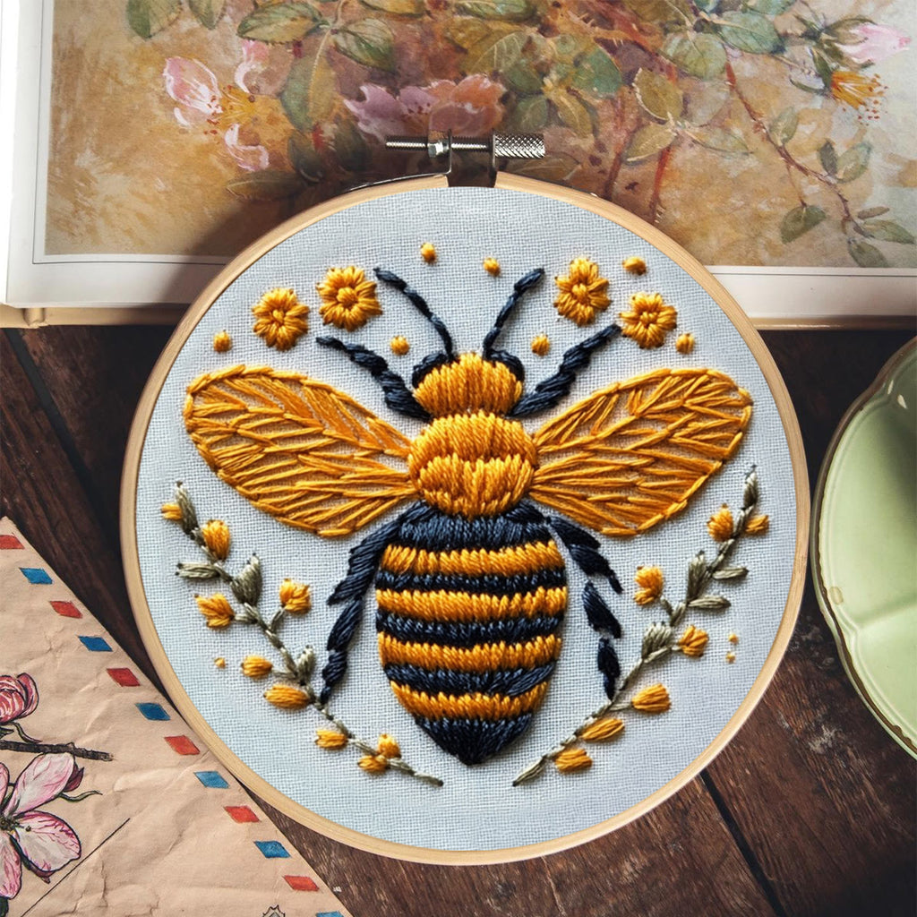 Rubbyoo Embroidery Kit - Cute Yellow Bee - image 7