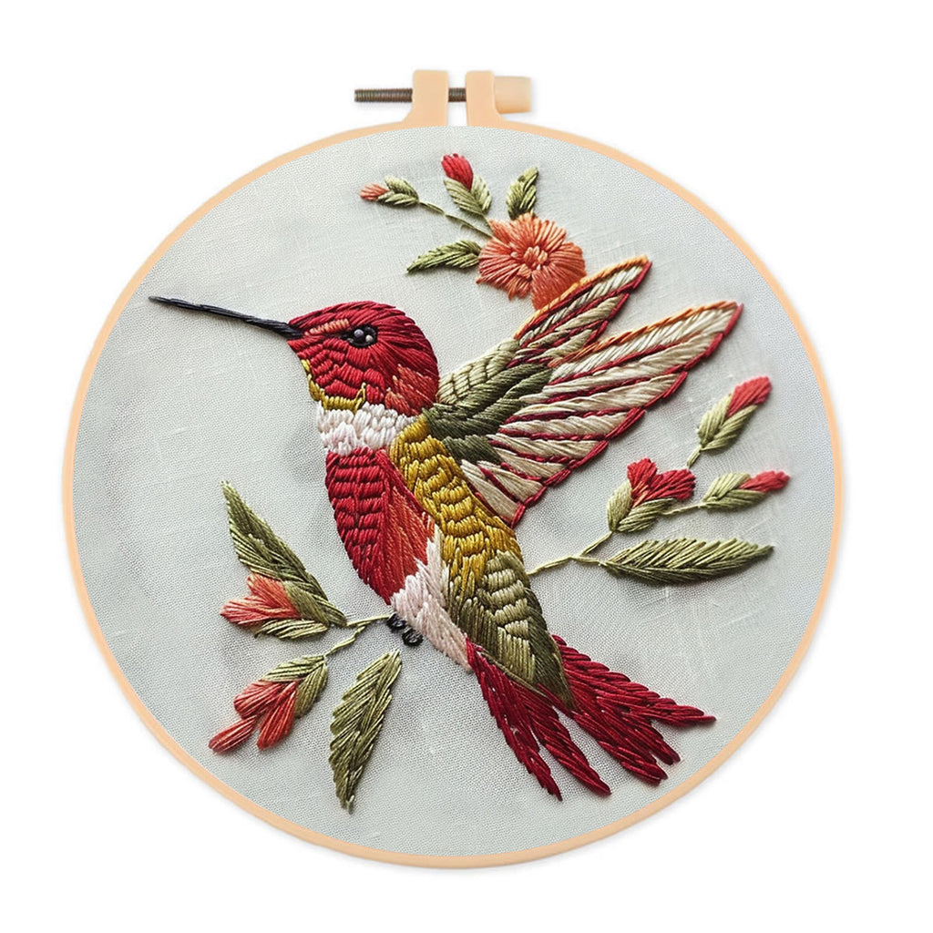 Rubbyoo Embroidery Kit -   Little Red Bird - image 0