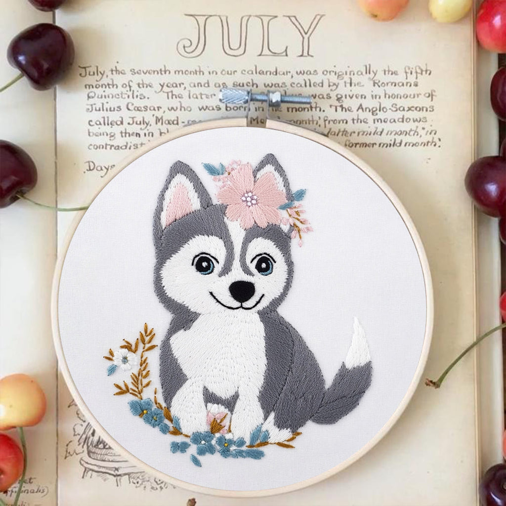 Rubbyoo Embroidery Kit -   Puppy Husky - image 2