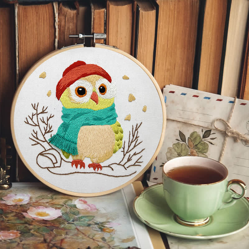 Rubbyoo Embroidery Kit - Little Red Riding Hood Owl - image 6