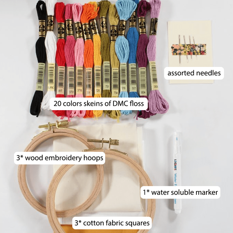 Rubbyoo Embroidery Starter Kit - Embroidery Supplies Bundle - image 1