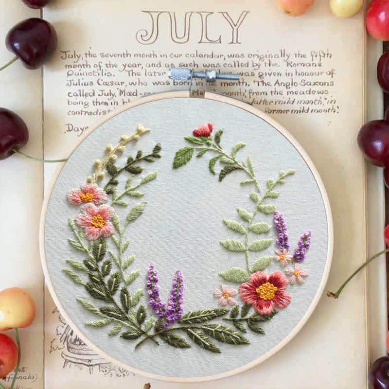 Rubbyoo Embroidery Kit - Wildflowers Indian Summer - image 2