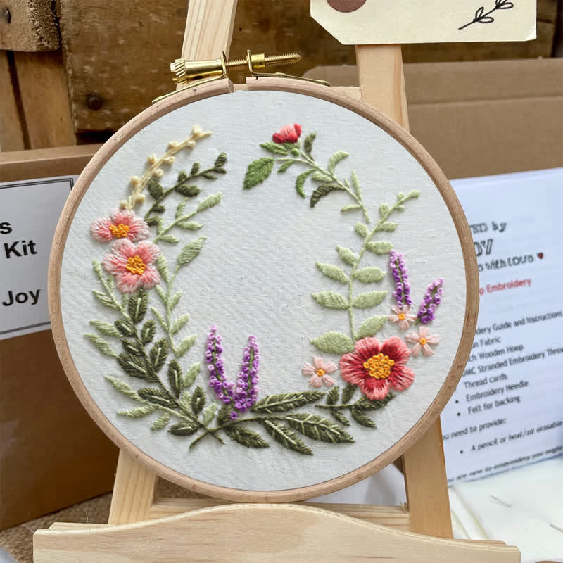 Rubbyoo Embroidery Kit - Wildflowers Indian Summer - image 3