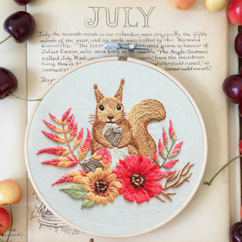 Rubbyoo Embroidery Kit - Squirrel - image 2