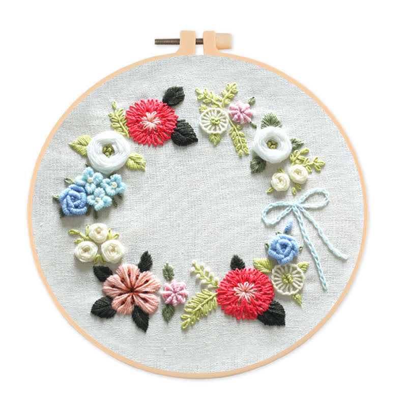 Rubbyoo Embroidery Kit - Retro Floral - image 0