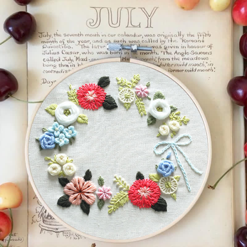 Rubbyoo Embroidery Kit - Retro Floral - image 2