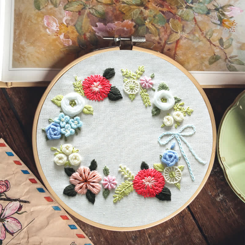 Rubbyoo Embroidery Kit - Retro Floral - image 7