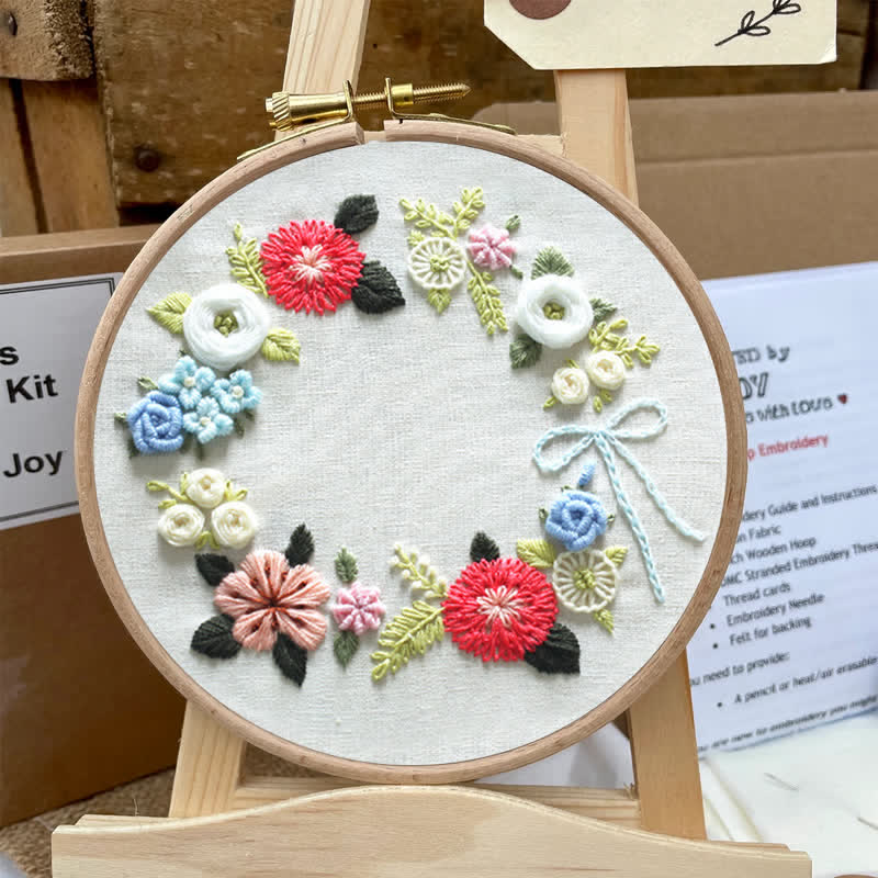 Rubbyoo Embroidery Kit - Retro Floral - image 5