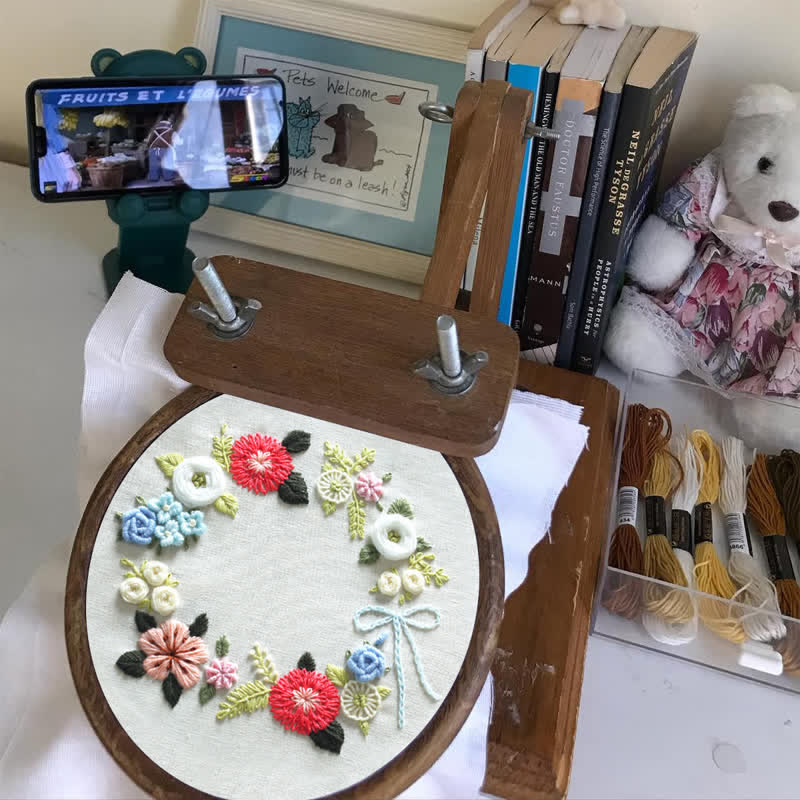 Rubbyoo Embroidery Kit - Retro Floral - image 3