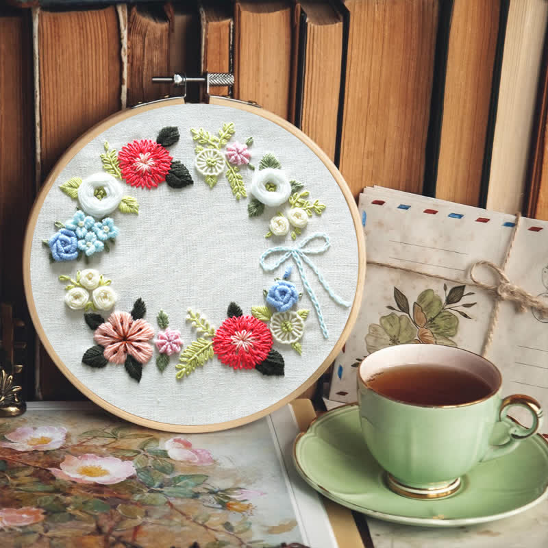 Rubbyoo Embroidery Kit - Retro Floral - image 6