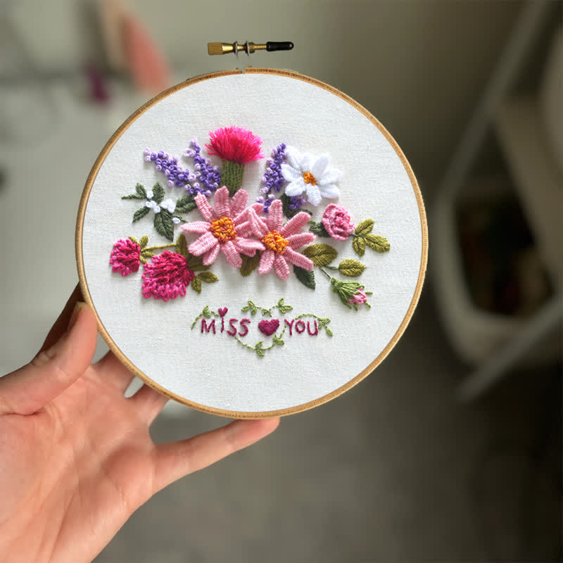 Rubbyoo Embroidery Kit - Miss You - image 1