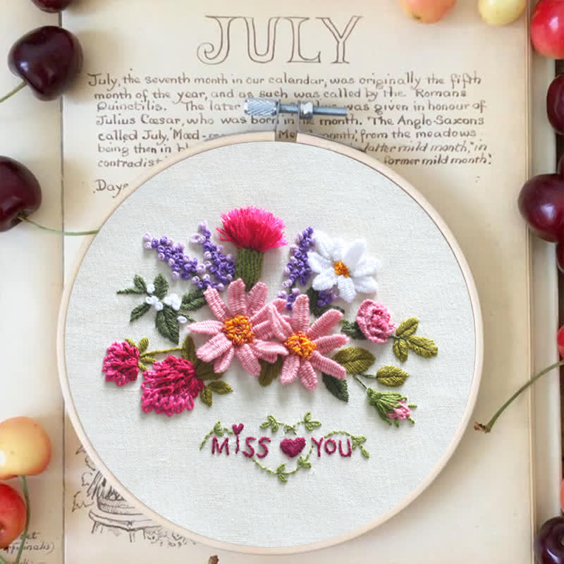 Rubbyoo Embroidery Kit - Miss You - image 2