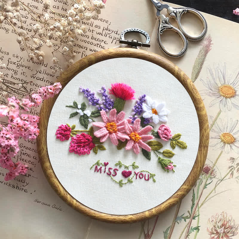 Rubbyoo Embroidery Kit - Miss You - image 8