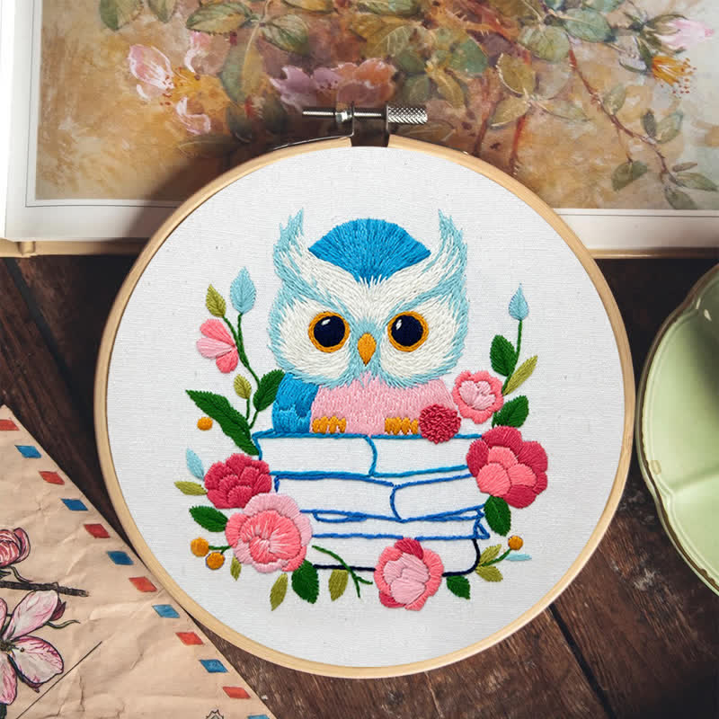 Rubbyoo Embroidery Kit - Owl Loves Reading - image 7