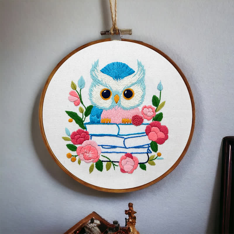 Rubbyoo Embroidery Kit - Owl Loves Reading - image 4
