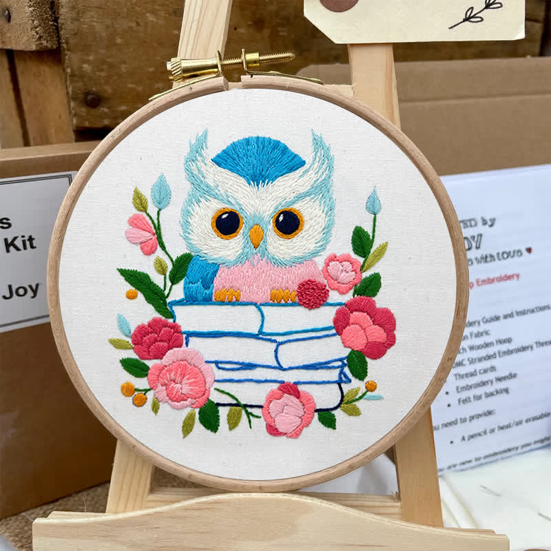 Rubbyoo Embroidery Kit - Owl Loves Reading - image 5